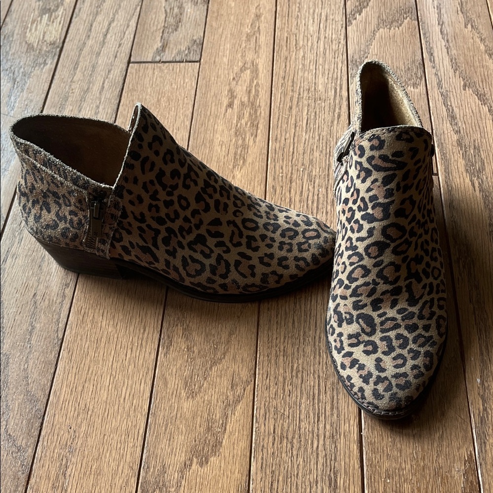Lucky Brand Animal Print Ankle Booties